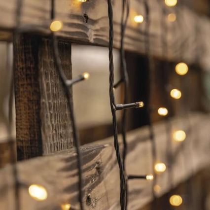 LED Outdoor Christmas String Lights 50xLED/5m IP44 warm white