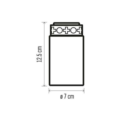LED Outdoor decoration 1xLED/2xC IP44 red