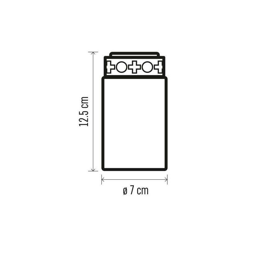 LED Outdoor decoration 1xLED/2xC IP44 red