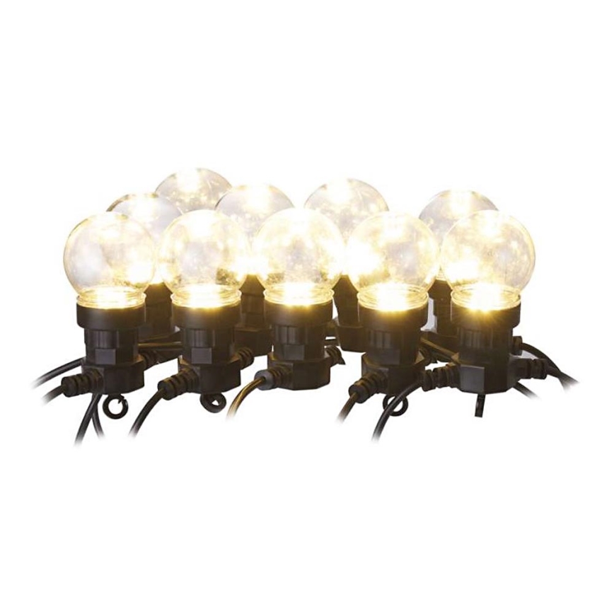 LED Outdoor decorative chain 10xLED/10m IP44 clear