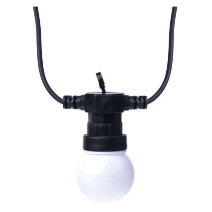 LED Outdoor decorative chain 10xLED/10m IP44 white