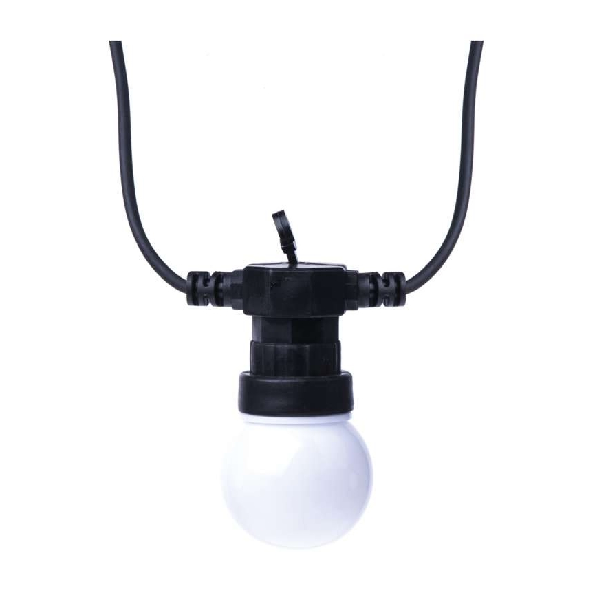LED Outdoor decorative chain 10xLED/10m IP44 white