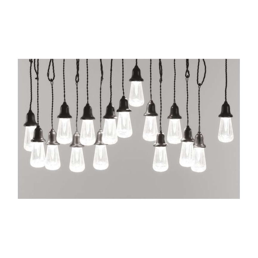 LED Outdoor decorative chain 16xLED 8,6m IP44 cool white