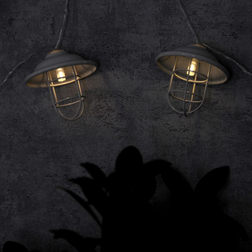 LED Outdoor decorative lighting LOFT 10xLED/2xAA