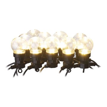 LED Outdoor Decorative String Lights, 10 LEDs / 10 m, IP44, Clear