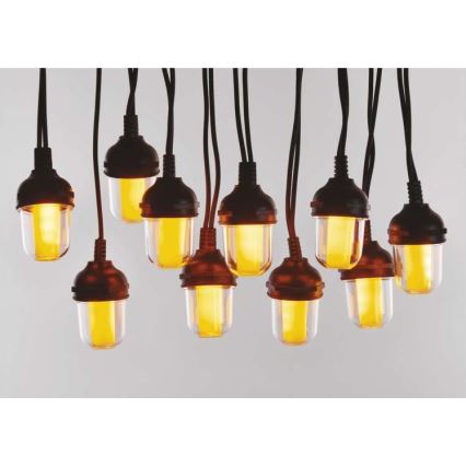 LED Outdoor Decorative String Lights, 100 LEDs / 9.5 m, IP44