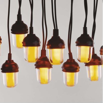 LED Outdoor Decorative String Lights, 100 LEDs / 9.5 m, IP44