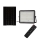 LED Outdoor dimmable solar floodlight LED/15W/3,2V IP65 4000K black + remote control