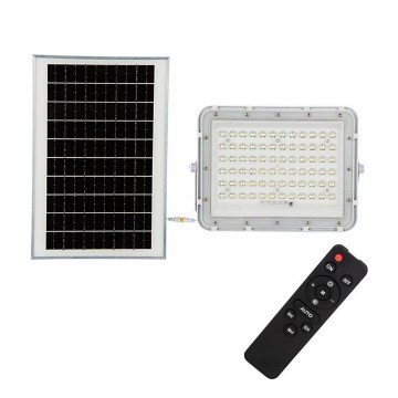 LED Outdoor dimmable solar floodlight LED/15W/3,2V IP65 6400K white + remote control