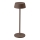 LED Outdoor dimmable touch rechargeable table lamp LED/2W/5V 4400 mAh IP54 brown