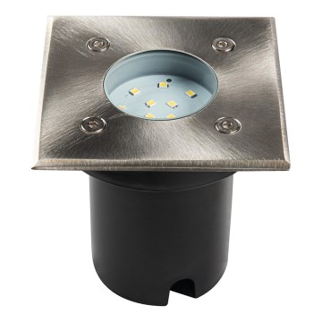 LED outdoor drive-over luminaire GORDO LED/1W/230V 9.5x9.5 cm IP67 stainless steel