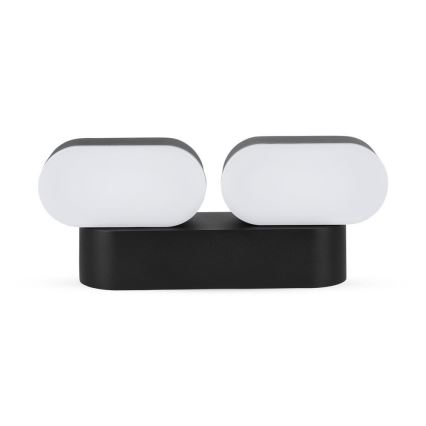 LED Outdoor flexible wall light 2xLED/12W/230V IP65 black
