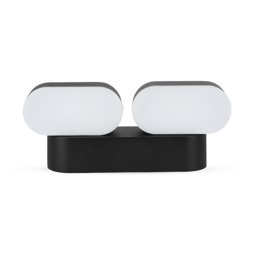 LED Outdoor flexible wall light 2xLED/12W/230V IP65 black