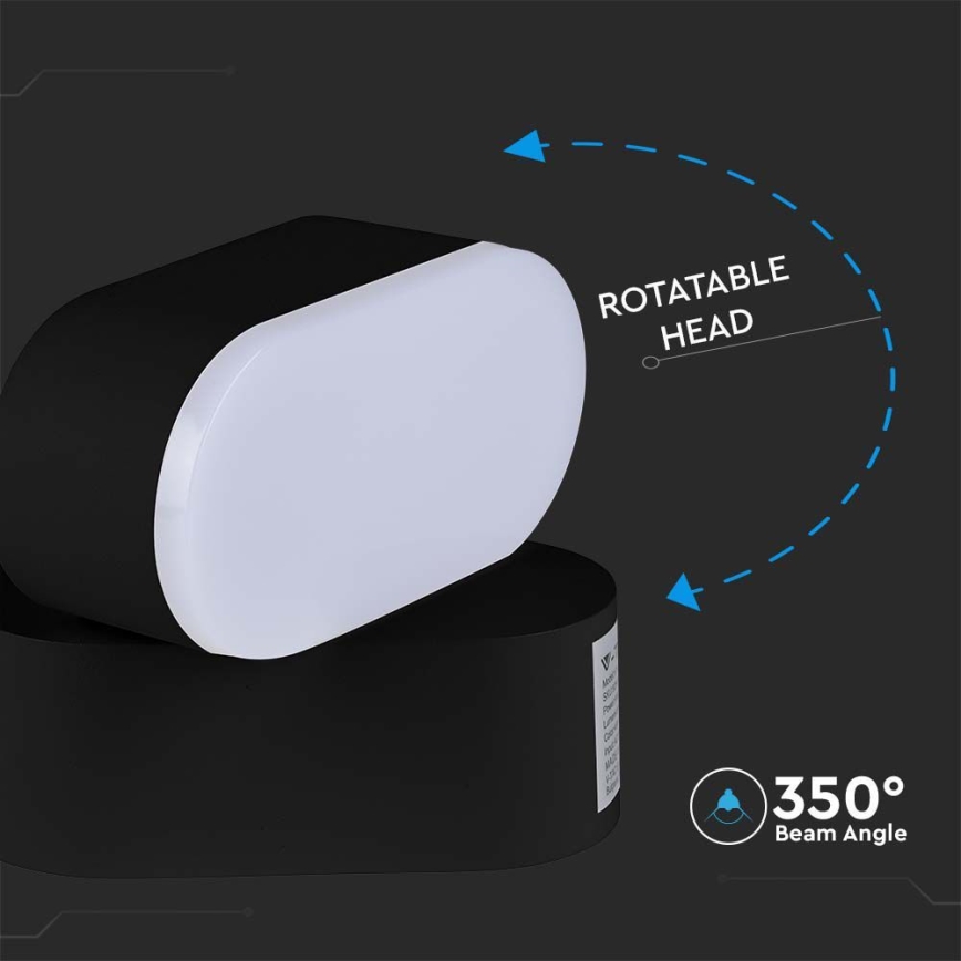 LED Outdoor flexible wall light LED/5W/230V 3000K IP65 black