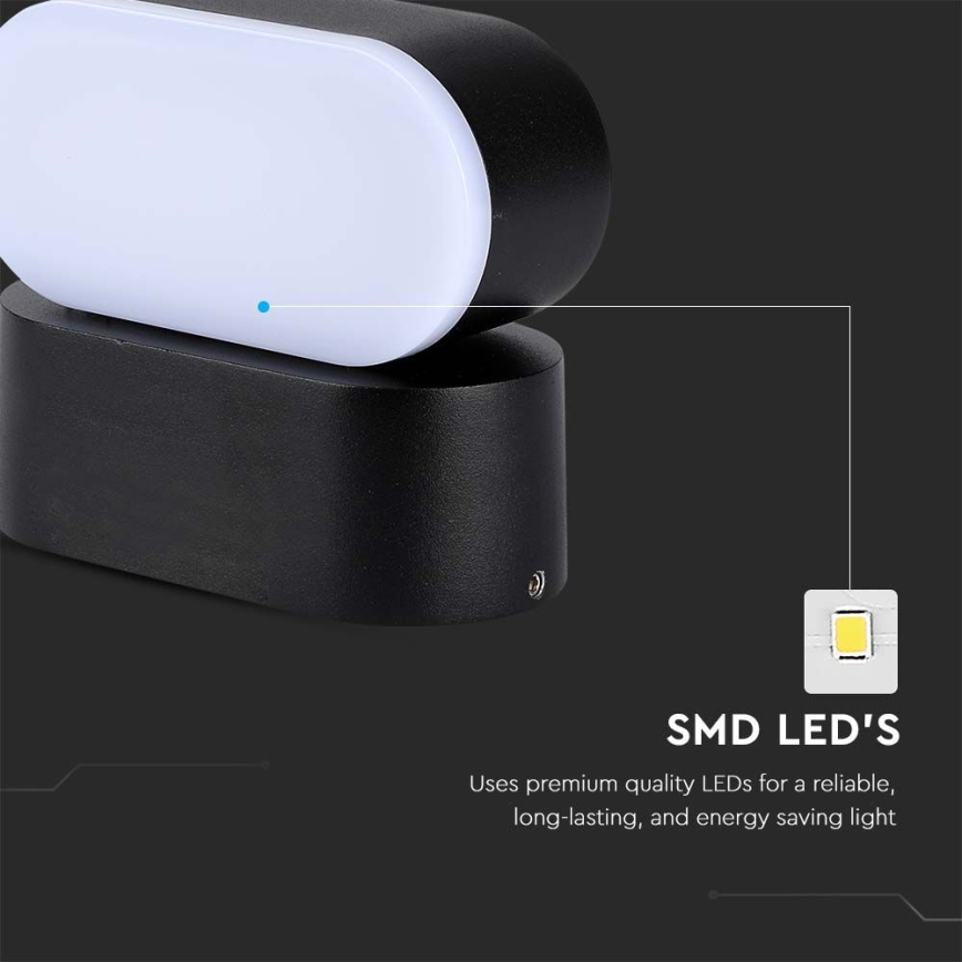 LED Outdoor flexible wall light LED/5W/230V 3000K IP65 black