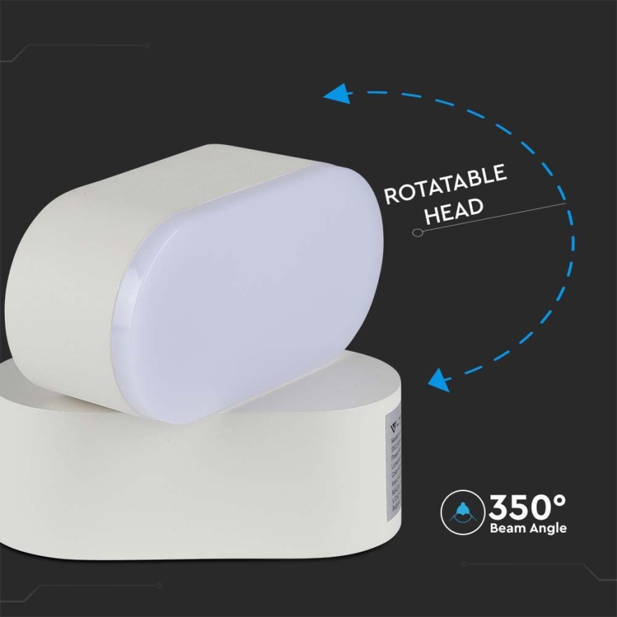LED Outdoor flexible wall light LED/5W/230V 3000K IP65 white