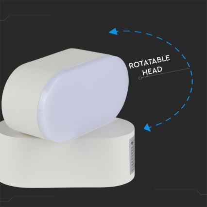 LED Outdoor flexible wall light LED/5W/230V 4000K IP65 white