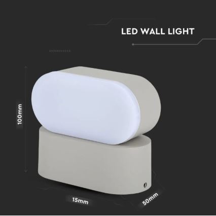 LED Outdoor flexible wall light LED/5W/230V IP65