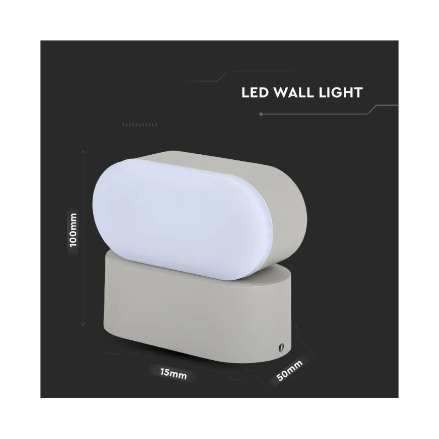 LED Outdoor flexible wall light LED/5W/230V IP65