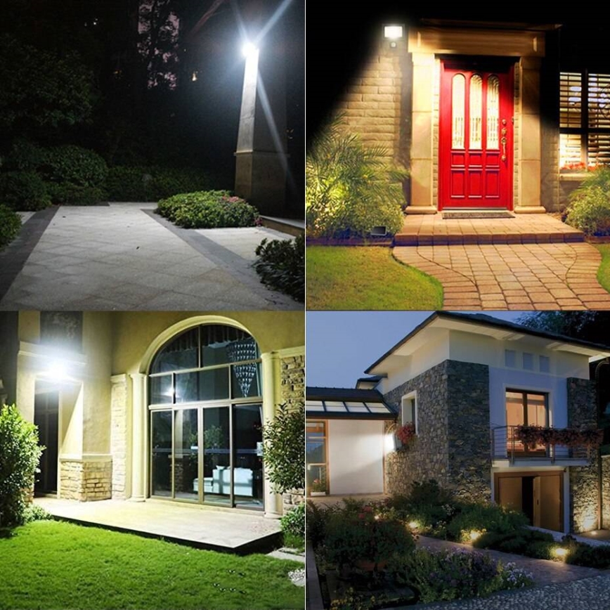 LED Outdoor Floodlight, 200W, 230V, 4500K, IP65, Black