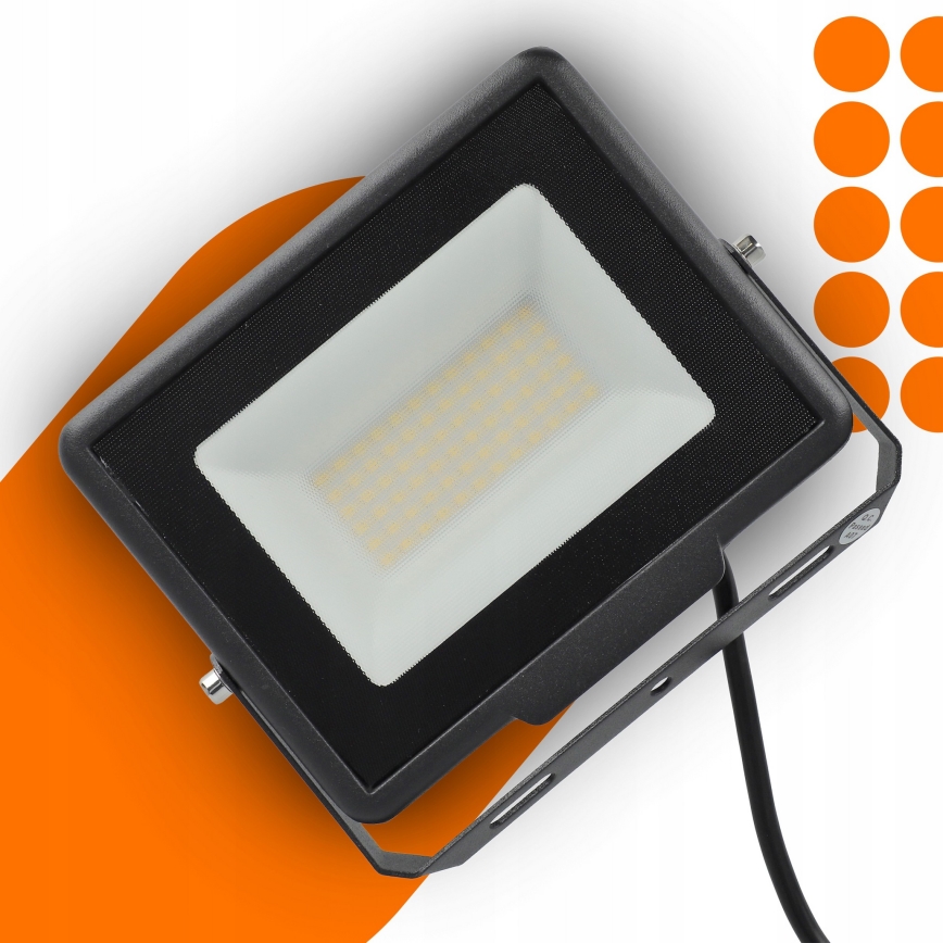 LED Outdoor Floodlight 50W/230V 4500K IP65 Black
