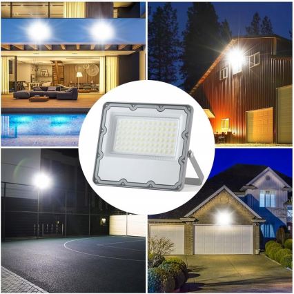 LED Outdoor Floodlight LED/100W/230V 4500K IP65 grey