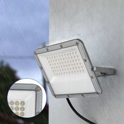 LED Outdoor Floodlight LED/100W/230V 4500K IP65 grey