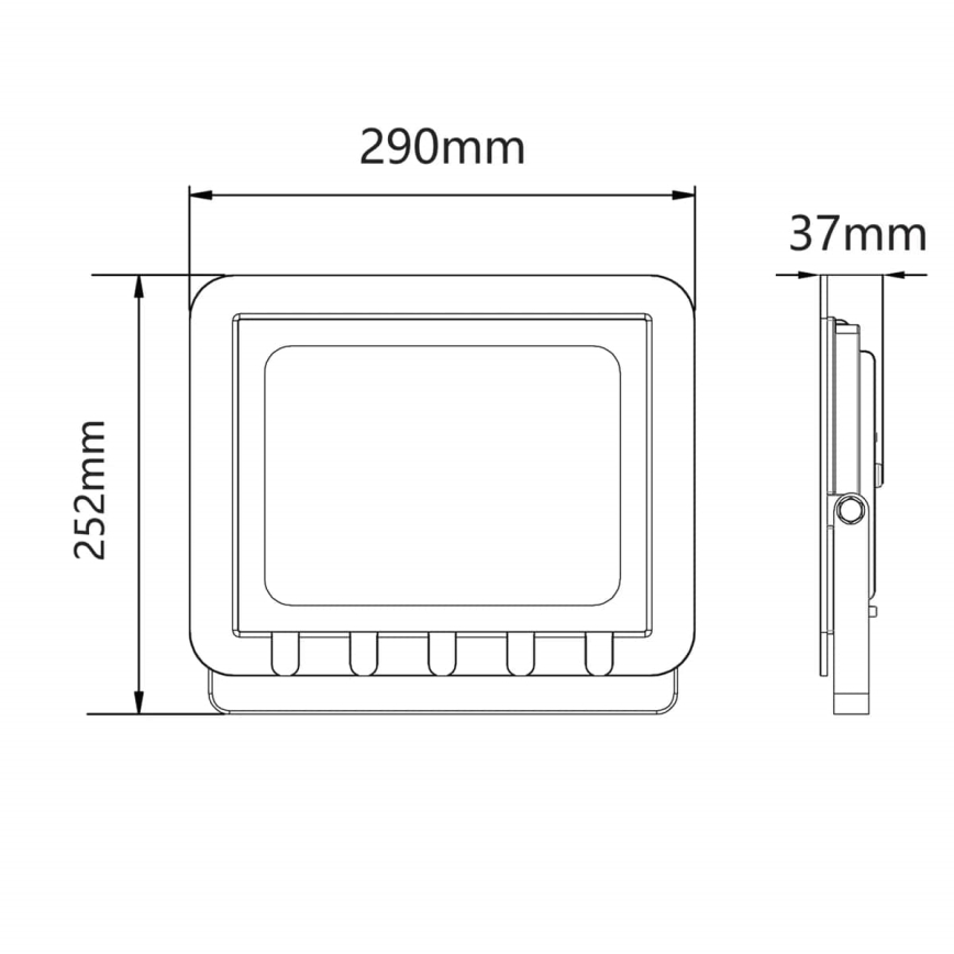 LED Outdoor floodlight LED/100W/230V 6500K IP65