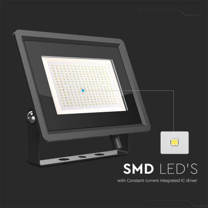 LED Outdoor floodlight LED/200W/230V 4000K IP65 black