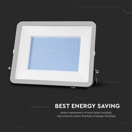 LED Outdoor floodlight SAMSUNG CHIP LED/200W/230V 4000K IP65 black