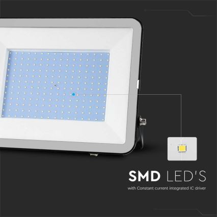 LED Outdoor floodlight SAMSUNG CHIP LED/200W/230V 4000K IP65 black