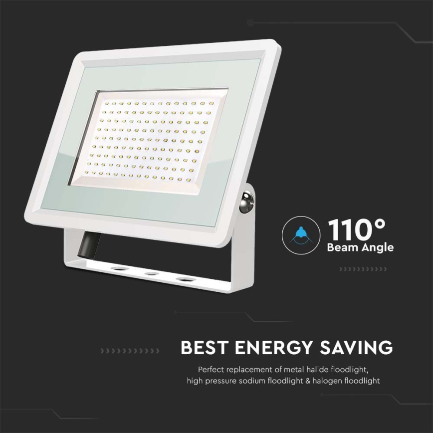 LED Outdoor floodlight LED/200W/230V 4000K IP65 white