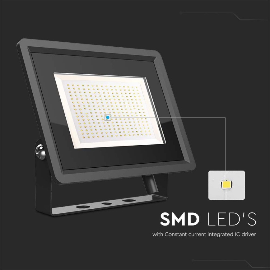 LED Outdoor floodlight LED/200W/230V 6500K IP65 black