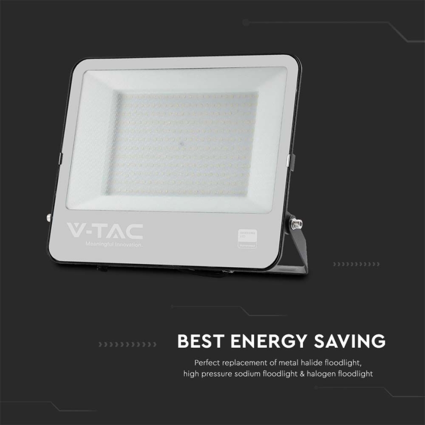 LED Outdoor floodlight SAMSUNG CHIP LED/200W/230V 6500K IP65 black