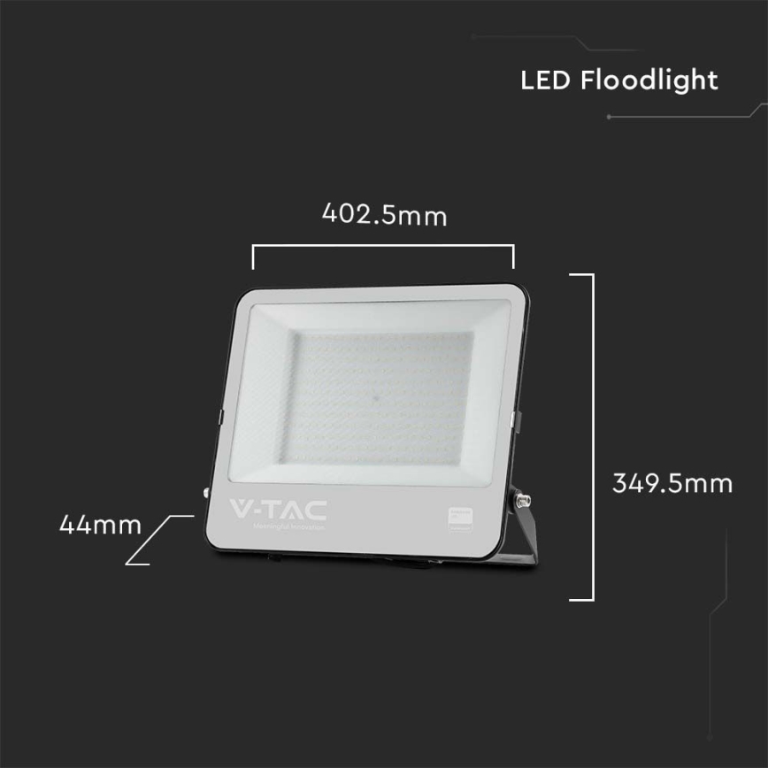 LED Outdoor floodlight SAMSUNG CHIP LED/200W/230V 6500K IP65 black