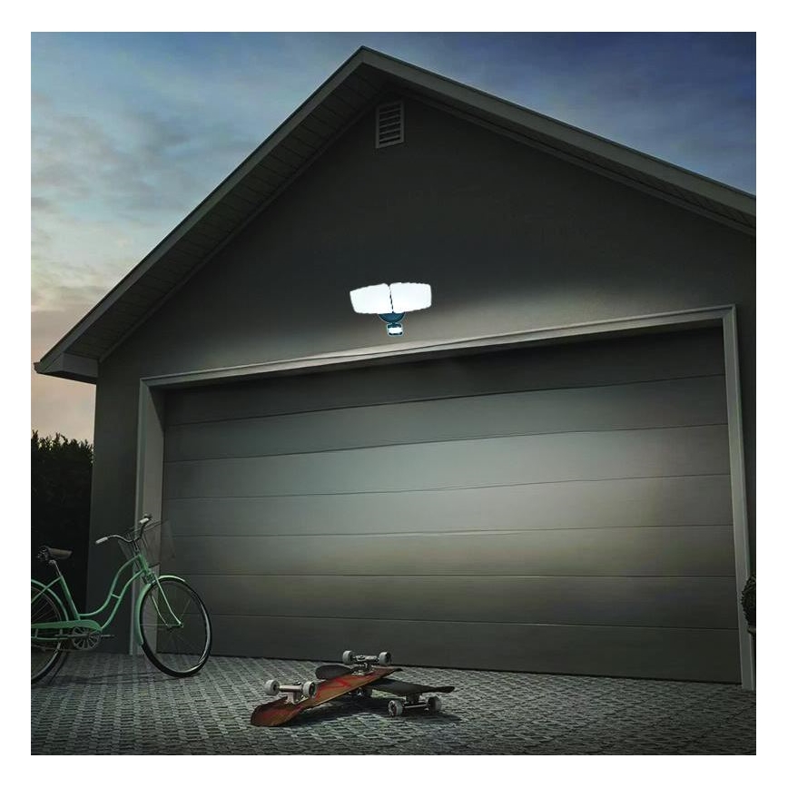LED Outdoor floodlight with a sensor LED/24W/230V 3000/4000/6000K IP54 anthracite