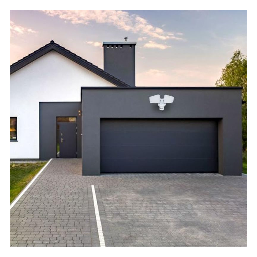 LED Outdoor floodlight with a sensor LED/24W/230V 3000/4000/6000K IP54 white