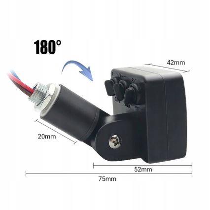 LED Outdoor floodlight with a sensor LED/30W/230V 4000K IP65 black
