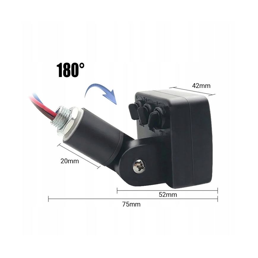 LED Outdoor floodlight with a sensor LED/30W/230V 4000K IP65 black