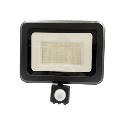 LED Outdoor floodlight with a sensor LED/50W/230V 4000K IP44 black