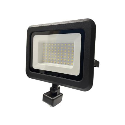 LED Outdoor floodlight with a sensor LED/50W/230V 4000K IP44 black