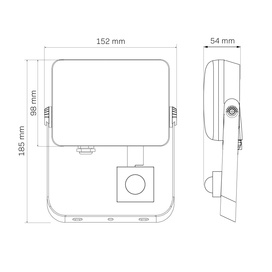 LED Outdoor floodlight with a sensor MILKY LED/30W/230V 4000K IP65