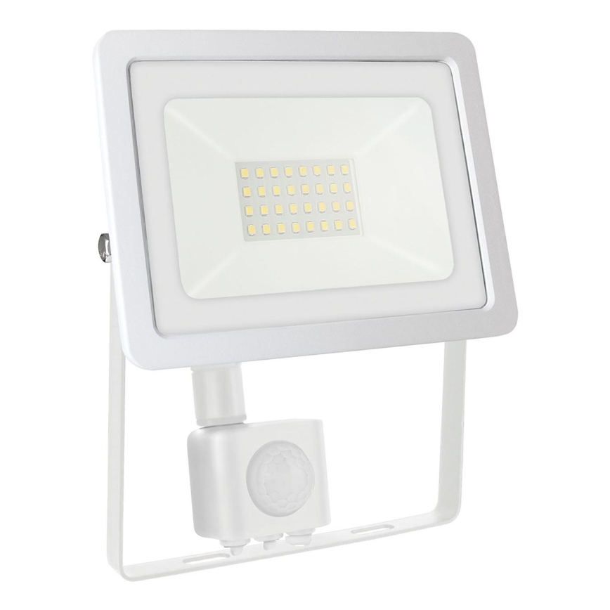 LED Outdoor floodlight with a sensor NOCTIS LUX 2 LED/30W/230V 4000K IP44 white