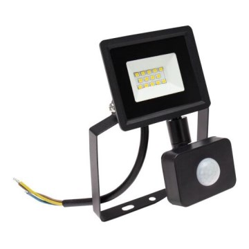 LED Outdoor floodlight with a sensor NOCTIS LUX 3 LED/10W/230V 4000K IP44 black