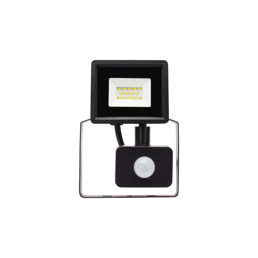 LED Outdoor floodlight with a sensor NOCTIS LUX 3 LED/10W/230V 4000K IP44 black