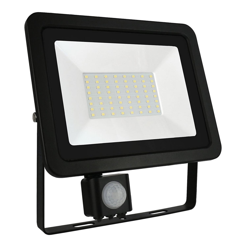 LED Outdoor floodlight with a sensor NOCTIS LUX 3 LED/50W/230V 3000K IP44 black