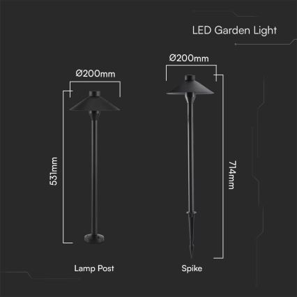 LED Outdoor lamp 2in1 LED/7W/230V IP65 3000K