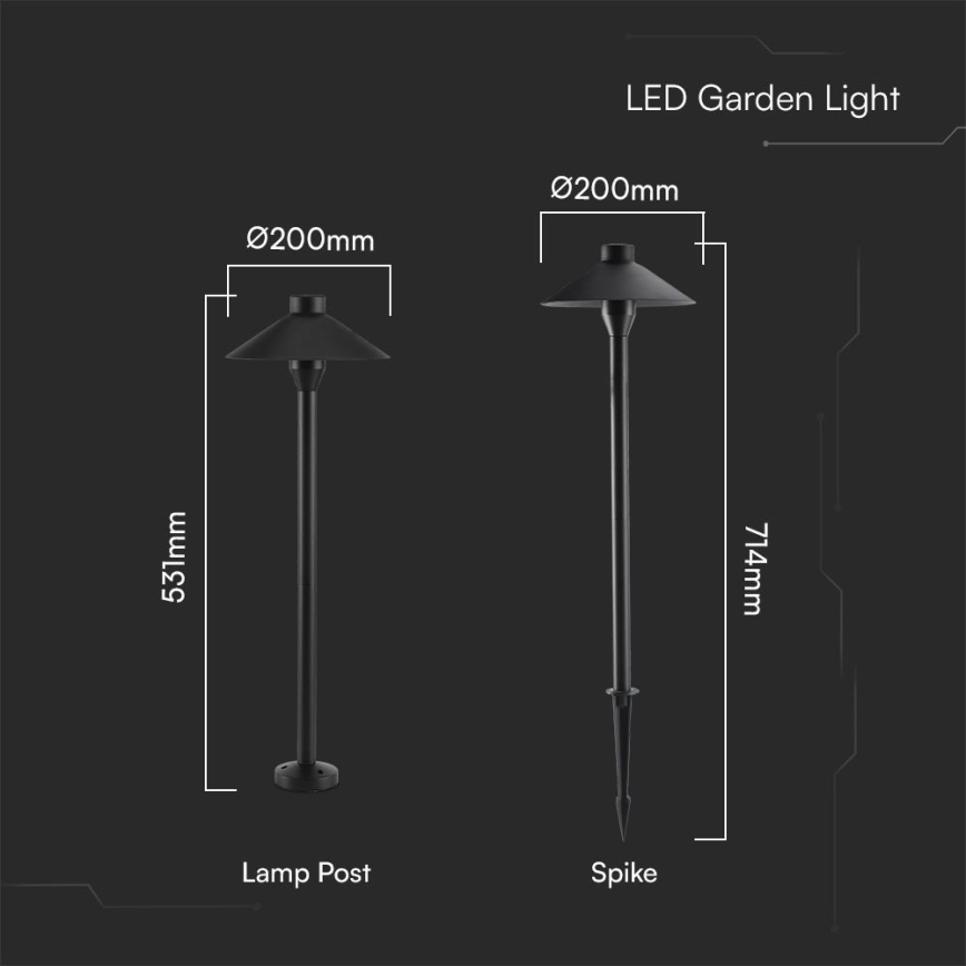 LED Outdoor lamp 2in1 LED/7W/230V IP65 3000K
