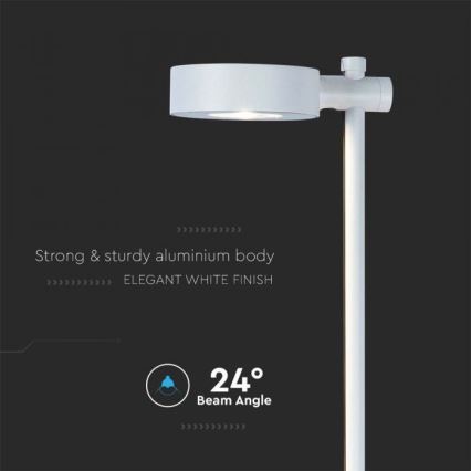 LED Outdoor Lamp, 7W, 230V, 3000K, IP65, White, 102 cm