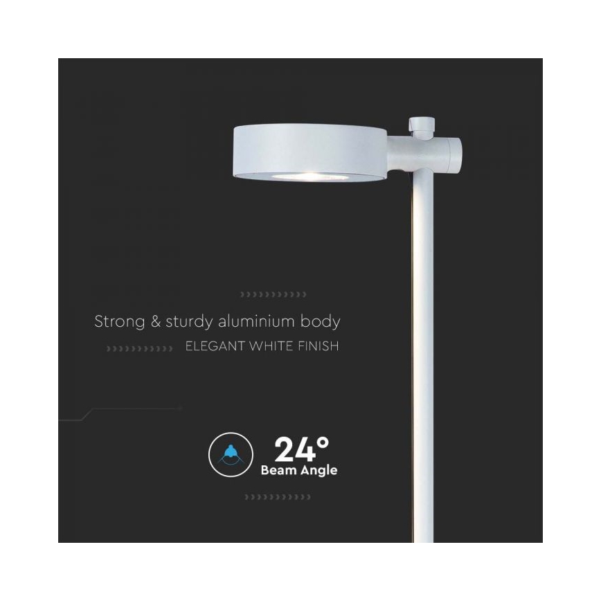 LED Outdoor Lamp, 7W, 230V, 3000K, IP65, White, 102 cm